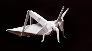 Саранча оригами, locusts origami (Atsunori Muraki)