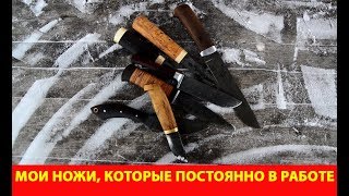 Мои ножи, которые постоянно в работе