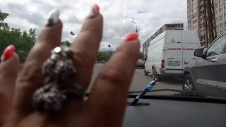 Первое ☝️вождение в городе.Быстрое троганье,остановка,переключение.