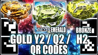 QR CODES GOLDEN YEGDRION BRONZE HORUSHOOD E QUETZIKO ESMERALDA! - BEYBLADE BURST APP QR CODES
