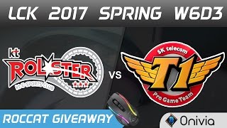 KT vs SKT Highlights Game 2 LCK Spring 2017 W6D3 KT Rolster vs SK Telecom T1