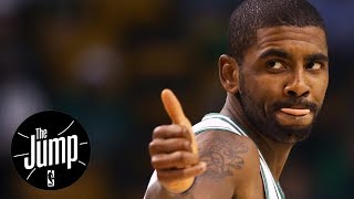 Kyrie Irving throwing shade at LeBron James with hat? | The Jump | ESPN