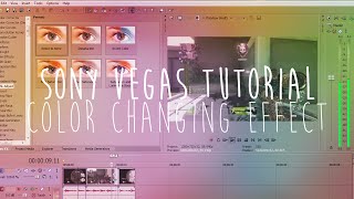 Sony Vegas Tutorial: HSL Adjust / Color Changing Effect (SIMPLE EDIT / EFFECT)