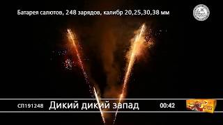 СП191248 Дикий дикий запад Батарея салютов 248 залпов высотой до 38 м Большой праздник