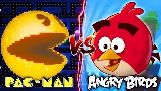 Minecraft- PACMAN SMASHES THE ANGRY BIRDS - Modded Gameplay