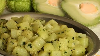 Zucchina centenaria/Chayote in umido (Chuchu refogado)