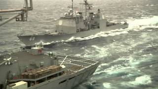 MSC UNREP: USS Enterprise (CVN 65) and USNS Supply (T-AOE 6) #2