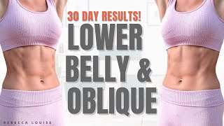 EXTREME LOWER BELLY and OBLIQUE Muscles BLAST - 30 Days Results!