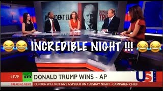 The moment RT NEWS realizes Donald Trump has WON THE ELECTION !!