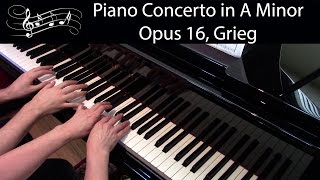 Piano Concerto in A minor, Op. 16, Grieg (Early-Advanced Piano Duet)