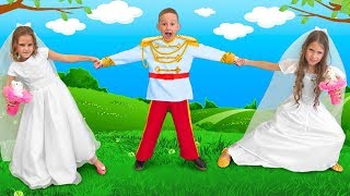 Masha and Katya want to Marry a Prince and do not Share a Wedding Dress