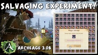 ArcheAge - Salvaging experiment - archeum proc chance!
