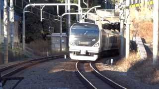 JR中央線E257系特急かいじ四谷通過/JR E57 Series Ltd. Exp./2014.01.10