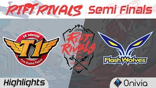SKT vs FW Highlights Rift Rivals LCK LPL LMS 2018 SK Telecom T1 vs Flash Wolves by Onivia