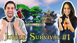 JUNGLE SURVIVAL MET ROLE PLAY #1! - MINECRAFT