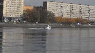 Neva river 10.10.2013 Нева (Катера,буксир+земснаряд,лесовоз)