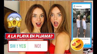 MIS SEGUIDORES DECIDEN MI DÍA ?! Salimos en Pijama! ?MY FOLLOWERS CONTROL MY DAY ! Twin Melody