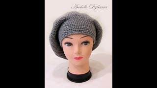 Берет крючком. Мастер класс. Сrochet hat. Master Class.