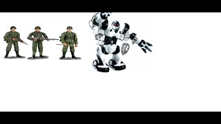 Битва солдатиков и боевого робота. Мультик про солдатиков