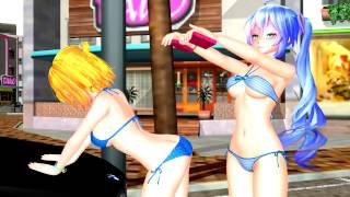 [MMD] - Miku & Rin Stolen Car Wash + DL