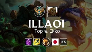 Illaoi Top vs Ekko - JP Challenger Patch 8.6