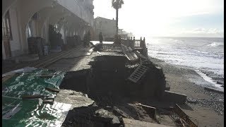 Шторм разрушил  эллинги в Лоо - новости Сочи объектив