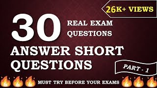 Answer Short Questions PTE - XTREME  - Part 1