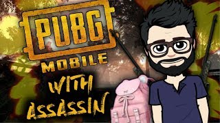 PUBG MOBILE ON A MOBILE WITH GODL ASSASSIN,SCOUT AND AB!
