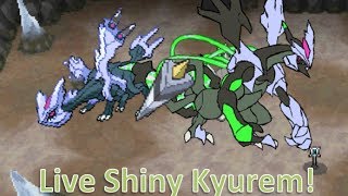 (WSHC #3) LIVE!!! Shiny Kyurem after 26,692 SRs!!! (Black 2)