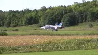 Canadian Forces CF18 Demo Full Performance Wings over Gatineau