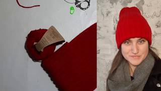 Вяжем модную шапку на осень-зима !!!! Шапка тыковка спицами. Подробный МАСТЕР КЛАСС.