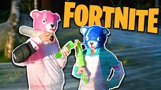 FORTNITE В РЕАЛЬНОЙ ЖИЗНИ! Строим крепость ОТ МОНСТРОВ К НОЧИ! Нападение Бенди, Привет Соседа!