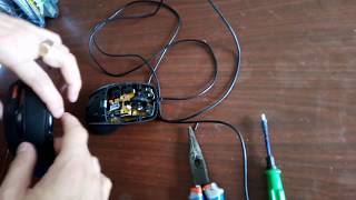 X710BK ремонт игровой мыши X7, Не работает колесико мышки, Как разобрать мышку X 7