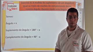 Ângulos suplementares e ângulos opostos pelo vértice - Matemática