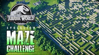 DINOSAUR  MAZE CHALLENGE & RACE! | Jurassic World: Evolution