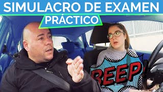 ¡Suspendida por intervención del examinador! Simulacro examen práctico conducir.