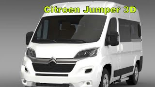 3D Model of Citroen Jumper Combi L2H2 2014 Review