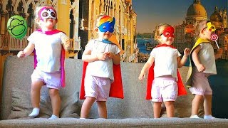 ? 5 ОБЕЗЬЯНОК прыгают на кровати Five little Babies monkeys jumping on the bed Nursery Rhymes Songs