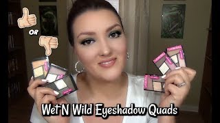 Wet n Wild Color Icon Eyeshadow Quad Swatches and Review 2018