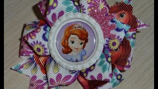 МК Бантик из репсовой ленты \София прекрасная\Канзаши\Мастер класс