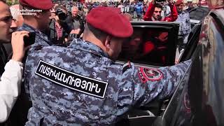 Armenian Protesters Detained At Yerevan's Central Square