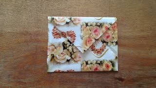 Как сделать красивый конверт из бумаги. Оригами.