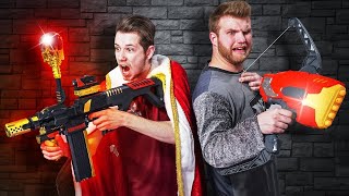NERF Dungeons & Dragons Arena | Save the King Challenge!