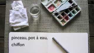 Composition d'une page de carnet de voyage