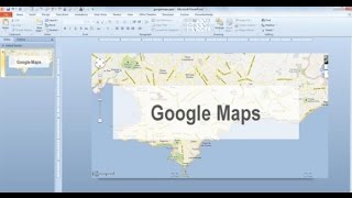 How to add Google Maps to powerpoint 2016