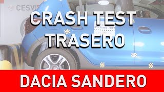 Crash Test Trasero Dacia Sandero