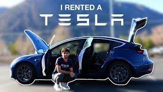 i rented a tesla...