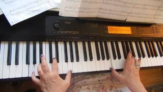 Barbara Rosier playing the Linus and Lucy song