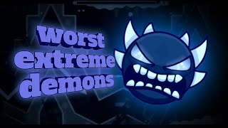 Самые худшие экстрим демоны за всю историю geometry dash.