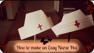 How to make an Easy Nurse Hat